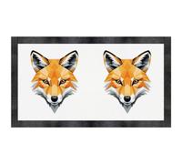 Azeeda 'Geometric Fox Head' Pet Feeding Mat (PM00035991)