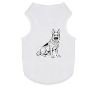 Azeeda 'German Shepherd' Pet Dog/Cat T-Shirt, M (PT00178686)