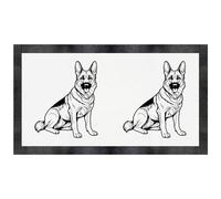 Azeeda 'German Shepherd' Pet Feeding Mat (PM00035958)