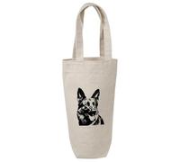 Azeeda 'German Shepherd Portrait' Cotton Wine Bottle Gift/Travel Bag (BL00050506)