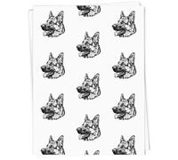 Azeeda 'German Shepherd Portrait' Gift Wrap Paper (GI00143159)