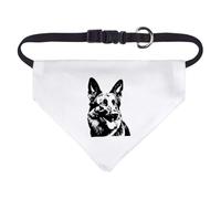 Azeeda 'German Shepherd Portrait' Pet Bandana - White, S (PD00083295)