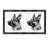 Azeeda 'German Shepherd Portrait' Pet Feeding Mat (PM00030885)