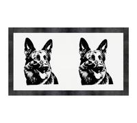 Azeeda 'German Shepherd Portrait' Pet Feeding Mat (PM00038816)