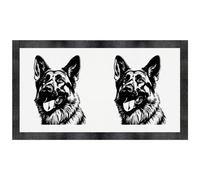 Azeeda 'German Shepherd Portrait' Pet Feeding Mat (PM00038817)