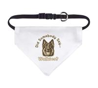 Azeeda 'German Shepherd Walkies' Pet Bandana - White, S (PD00085053)