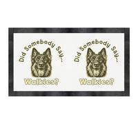 Azeeda 'German Shepherd Walkies' Pet Feeding Mat (PM00039697)