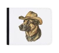 Azeeda 'German Shepherd Wearing Cowboy Hat' Wallet (WL00030923)
