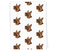 Azeeda 'German Shepherd with Ball' Gift Wrap Paper (GI00144428)
