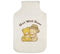Azeeda 'Get Well Soon Teddy Bears' Hot Water Bottle Cover (HW00052538)