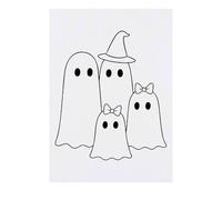 Azeeda 'Ghost family ' Temporary Tattoo - Water Resistant, Skin-Safe, Non-Toxic Transfer (TO00091871)