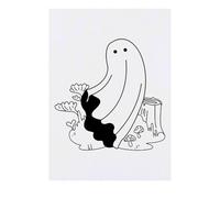 Azeeda 'Ghost In The Woods' Temporary Tattoo - Water Resistant, Skin-Safe, Non-Toxic Transfer (TO00091145)
