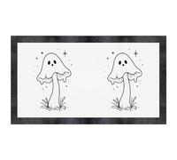 Azeeda 'Ghost Mushroom Outline' Pet Feeding Mat (PM00039158)