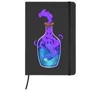 Azeeda 'Ghostly Potion' Ruled Notebook - Black, A5 (NB00099908)