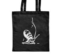 Azeeda 'Giant African Land Snail' Classic Black Tote Shopper Bag (ZB00021867)