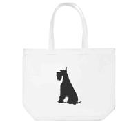 Azeeda 'Giant Schnauzer Sitting Silhouette' Tote Shopping Bag For Life (BG00084163)