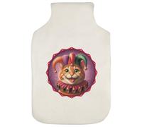 Azeeda 'Ginger Cat Court Jester' Hot Water Bottle Cover (HW00046292)