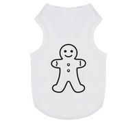 Azeeda 'Gingerbread Man' Pet Dog/Cat T-Shirt, L (PT00186387)
