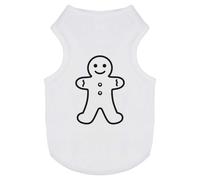 Azeeda 'Gingerbread Man' Pet Dog/Cat T-Shirt, M (PT00186386)