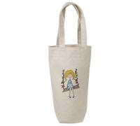 Azeeda 'Girl On A Garden Swing' Cotton Wine Bottle Gift/Travel Bag (BL00049300)