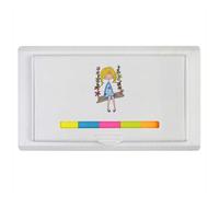 Azeeda 'Girl On A Garden Swing' Sticky Note Ruler Pad (ST00046562)