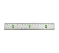 Azeeda 'Gnome with Clover' 30cm (12 Inch) White Plastic Ruler (RL00109600)