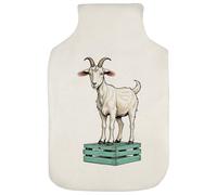 Azeeda 'Goat on Crate' Hot Water Bottle Cover (HW00049641)