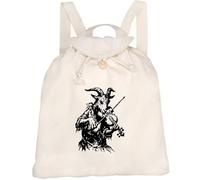 Azeeda 'Goat Playing Violin' Canvas Rucksack/Backpack (RK00046669)