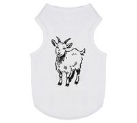 Azeeda 'Goat Standing Doodle' Pet Dog/Cat T-Shirt, XS (PT00172028)