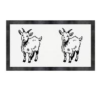 Azeeda 'Goat Standing Doodle' Pet Feeding Mat (PM00034297)