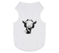 Azeeda 'Goat Wearing Headphones' Pet Dog/Cat T-Shirt, XS (PT00166172)