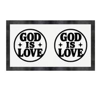 Azeeda 'God Is Love' Pet Feeding Mat (PM00033504)