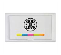 Azeeda 'God is Love' Sticky Note Ruler Pad (ST00042454)