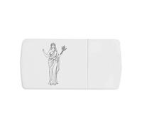Azeeda 'Goddess Demeter' Pill Box with Tablet Splitter (PI00042331)