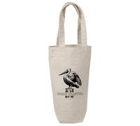 Azeeda 'Going Coastal Pelican' Cotton Wine Bottle Gift/Travel Bag (BL00044745)