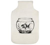 Azeeda 'Gold Fish' Hot Water Bottle Cover (HW00052120)