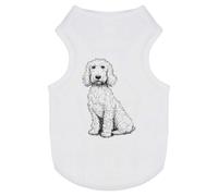 Azeeda 'Golden Doodle Dog Sitting' Pet Dog/Cat T-Shirt, XS (PT00145264)