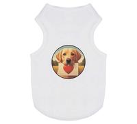 Azeeda 'Golden Labrador Love Note' Pet Dog/Cat T-Shirt, XS (PT00151048)