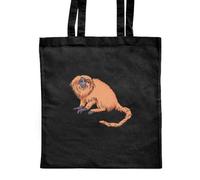 Azeeda 'Golden Lion Tamarin' Classic Black Tote Shopper Bag (ZB00028069)