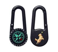 Azeeda 'Golden Retriever Catching Tennis Ball' Compass Keyring (KC00044714)