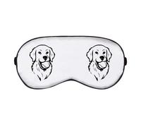 Azeeda 'Golden Retriever Dog with A Tennis Ball' Sleep/Travel Eye Mask (EY00032631)