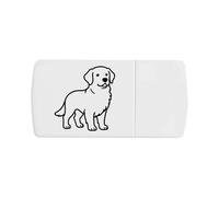 Azeeda 'Golden Retriever' Pill Box with Tablet Splitter (PI00041074)
