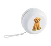 Azeeda 'Golden Retriever Puppy Sitting On The Grass' Retro Style Yo-Yo (YY00050335)