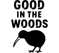 Azeeda 'Good in The Woods' Reusable Stencil - Durable Decorative Template for Painting and Spraying on Walls, Tiles, Wood, Fabric & Craft Projects - XL (A3) (WS00081019)