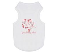 Azeeda 'Good Morning World' Pet Dog/Cat T-Shirt, XS (PT00151288)