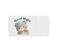 Azeeda 'Good Night Teddy Bear' Pill Box with Splitter (PI00044785)
