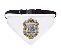 Azeeda 'Got Your Back' Pet Bandana - White, L (PD00088080) | Adjustable Dog / Cat Bandana for Walks, Photos and Parties
