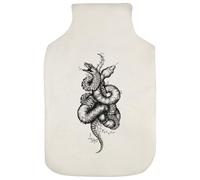 Azeeda 'Gothic Snake Anatomy Knot' Hot Water Bottle Cover (HW00052231)