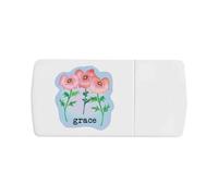 Azeeda 'Graceful Poppies' Pill Box with Tablet Splitter (PI00036206)