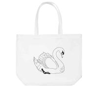 Azeeda 'Graceful Swan' Tote Shopping Bag For Life (BG00087846)